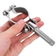 1Silver Kayak Paddle Base Met Roestvrij Staal Voor Stevige Bevestiging