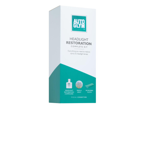 Autoglym Autoglym Headlight Restoration Complete Kit, Quickly Restore Cloudy And Discolou 1