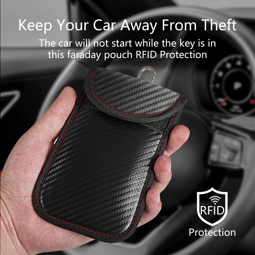Faraday Pouch Car Keys, Car Key Signal Blocker, Rfid Key Pouch Keyless Car Block 5000574981212