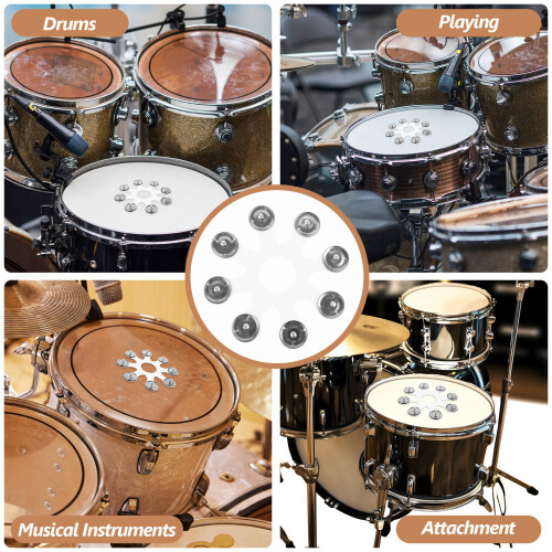 1Hihattambourine Wit Percussion Accessory Met Verfijnde Toon