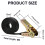 2 Pack Heavy Duty Ratchet Tie Down Straps - Adjustable Premium Tensioning Straps 2