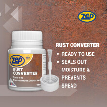 Zep Rust Converter and neutraliser with a brush for easy application | Rust inhi