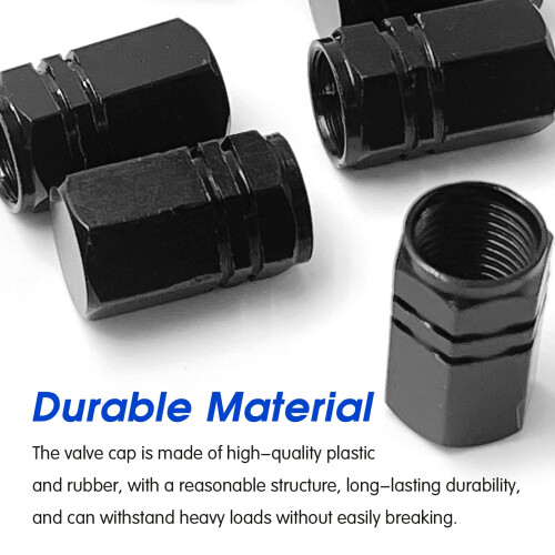 8 Pcs Aluminum Tire Valve Caps, Dustproof Stem Covers 2