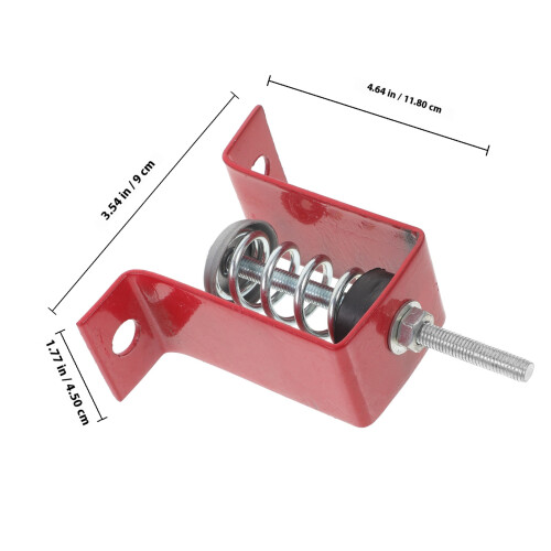 1Schokabsorberende Ophangveer Met Rubberen Demper Rood 1