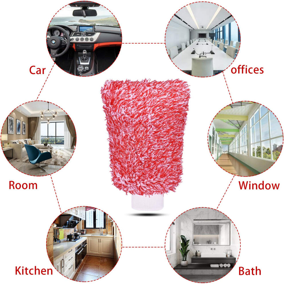 Mokani Microfiber Car Wash Mitt Cleaning Gloves Equipment Sponges, 2 Sets Profes 5003798533809