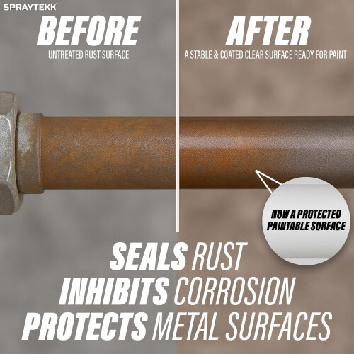 SPRAYTEKK Rust Converter Spray | 400ml | Epoxy-Based Neutralizer & Corrosion Inh 2
