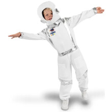 ASTRONAUT Kostume Kosmonaut Rumdragt Karneval 5-8 år 116/128cm
