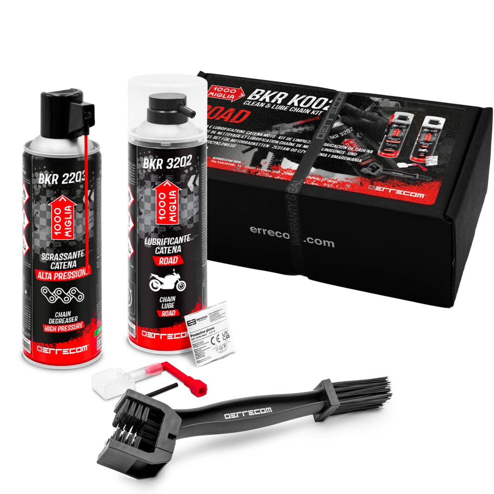 Errecom 1000 Miglia Clean&Lube Road Motorcycle Chain Kit; Includes High-Pressure 5007841830884