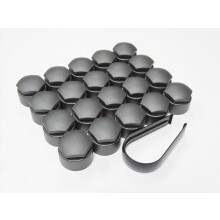 Partsdealers Round Type Wheel nut covers for Audi A1 A3 A4 A5 A6 A7 A8 TT Q3 Q5