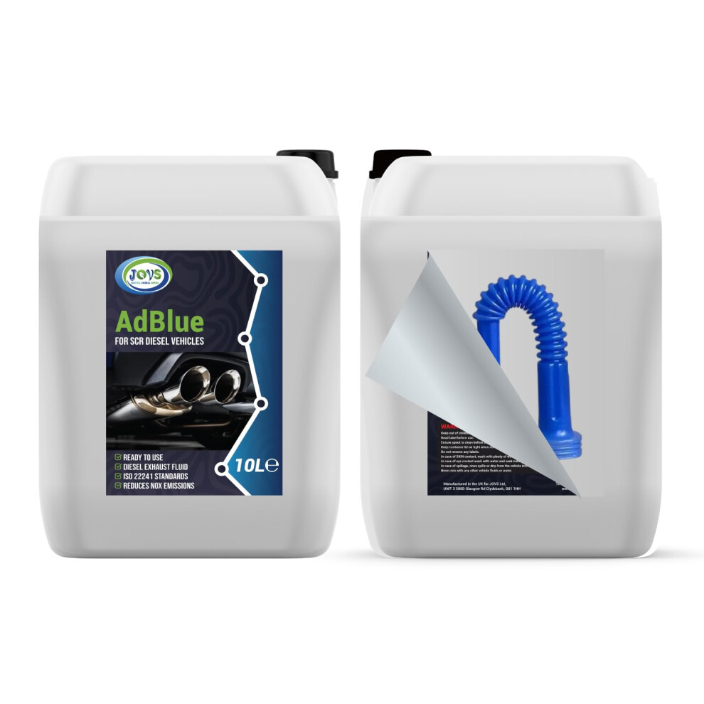 Jovs Adblue 10 Liters With Spout Â Diesel Exhaust Fluid Additive For Scr-Equippe