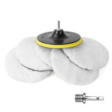 URAQT Car Polishing Pads for Drill, 8 Pack Professional Wool Polishing Pads, Car