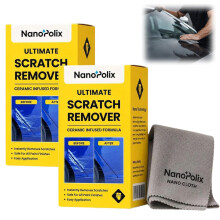 Nanopolix Scratch Remover Cloth, 2 Pieces Car Scratch Remover Cloth, Nano Polix