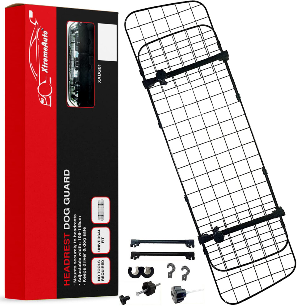 Xtremeauto Car Dog Guard For Car Boot - Heavy Duty Dog Boot Guard, Universal Cage Barrier For Pet, Boot Guard For Dogs Universal Fitting Divider, Eas 5005279449791