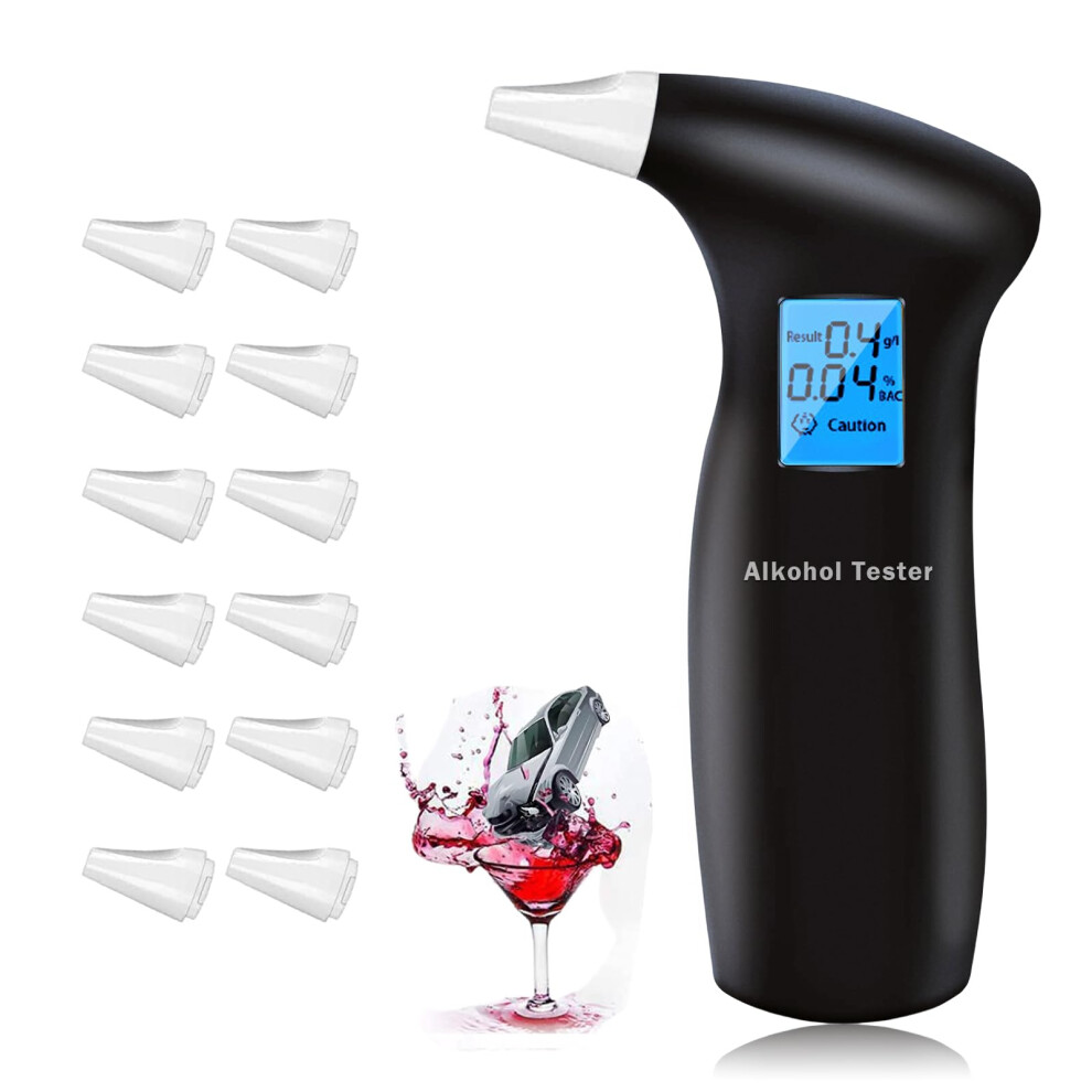 Rutida Breathalyzer, Alcohol Tester Uk Breathalysers, Professional Digital Breathalyzer Portable Breathalyser Home Personal Professional Use 754547670003