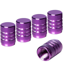 Garegce 5Pcs Tyre Valve Caps, Alloy Car Dust Caps Universal Aluminium Metal, Lea