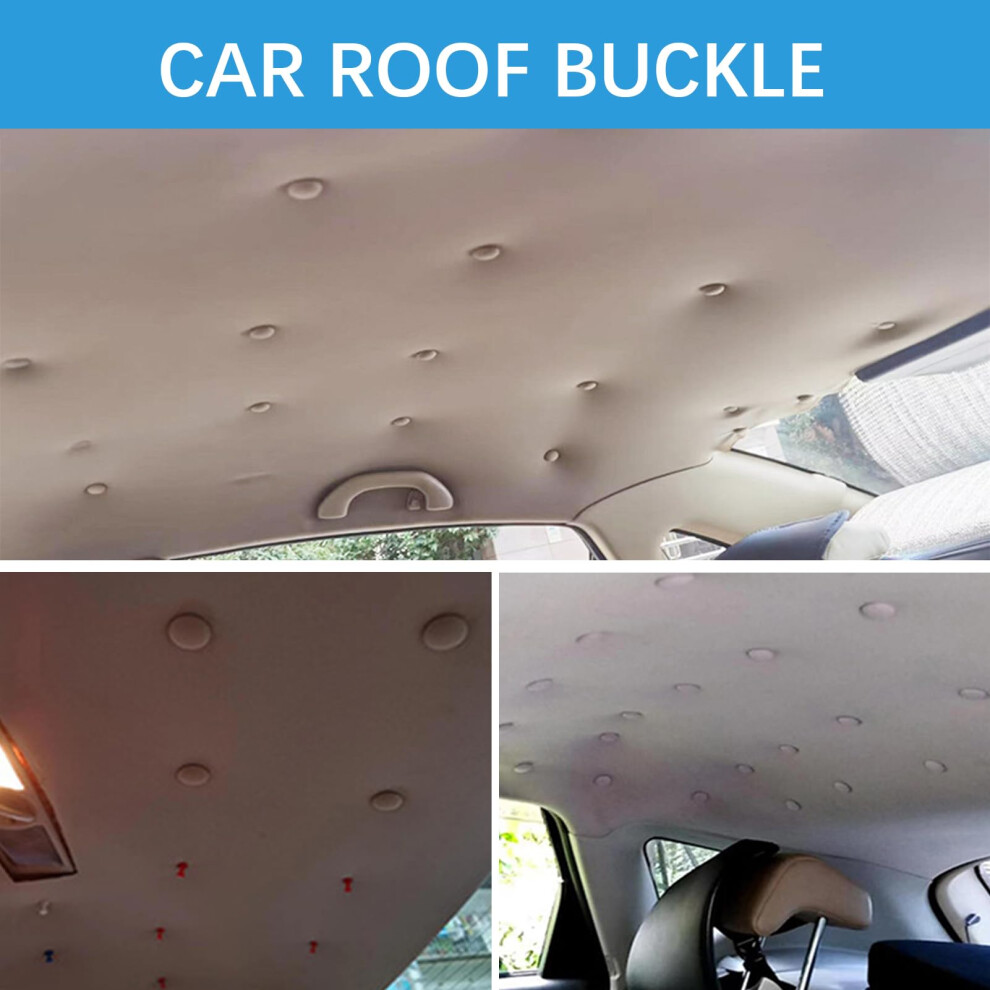 Car Headliner Repair Kit, 68Pcs Headliner Repair Button Car Roof Snap Rivets Buc 5000321627523