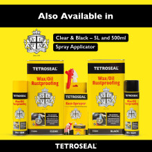Tetroseal Wax/Oil Rustproof, Clear, 5L – Heavy-Duty Oils, Waxes & Corrosion Inhi