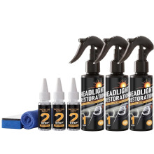 Headlight Restoration Kit,Professional Headlight Cleaner and Restorer Kit,For Re
