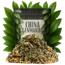 Grøn te Genmaicha Japan-stil 50 g med ristet ris