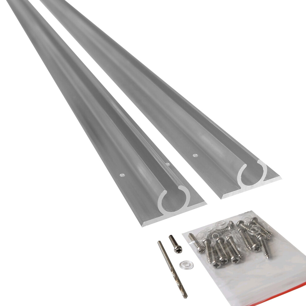 Awning C-Rail Aluminium Channel Track For Campervan, Motorhome & Caravan Â Anodi 5001632913619