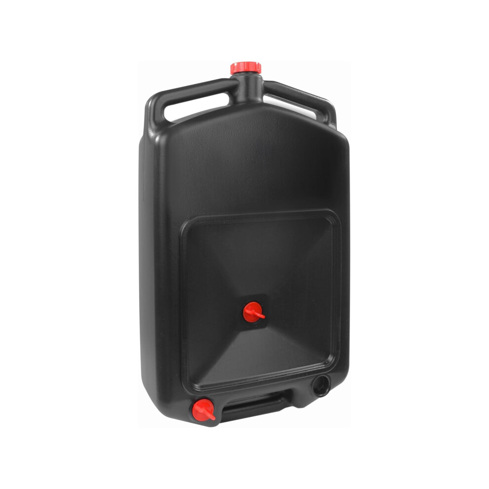 Bargain Crown 10L Oil Drain Pan Â Portable Fluid Draining Container With Secure 5000626196649