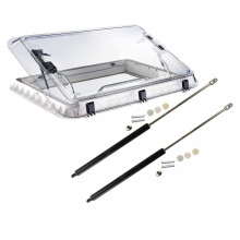 Gas Spring Installation Kit Compatible with Seitz Dometic Heki 2 Rooflight. Skylight for Caravan or Motorhome Spares and Accessories. (Full Installat