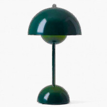 (Green) Nordic Rechargeable Flower Table Lamp Bedside Desk Lamp Mushroom Bedroom Table Decoration Night Table Lamp Night Lights -gt