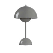(White) Flowerpot Cordless Table Lamp, Cordless Touch Table Lamp,Dimmable Rechargeable Mushroom Table Lamp,Small Bedside Lamp -GSLA