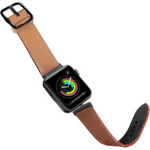 REM TIL APPLE WATCH 4/5/6/7/8/9/10/SE/ULTRA 44/45/46/49 BRUN-SORT