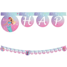 Banner Girland Barbie Dukke Fødselsdagsfest