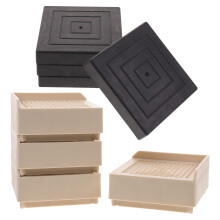 4St Stevige Meubelpotenverhogers Beige Voor Bed, En Bank