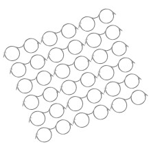20St Zilveren Mini Bril Frame Voor Eyeglass Props Decor