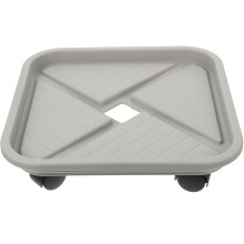 1Household Rolling Plant Stand Grijs Kunststof Voor Potten