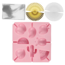 1Set DIY Siliconen Lollyvorm Met Snoepstokjes En Cadeauverpakking