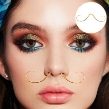 1Comfortabele Gouden Septum Ring Staal Neuspiercing