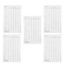 5St Score Record Kaarten Golfs Supplies Lichtgewicht Papier