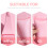 Roze Gezichtsmassage Roller Met Absorptieversterker 6