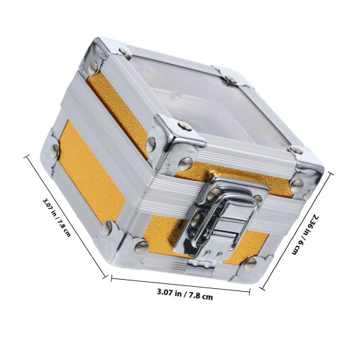 1Praktische Nail Drill Bit Case Aluminium Manicure Box 1