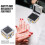 1Praktische Nail Drill Bit Case Aluminium Manicure Box 4