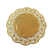 Dekorative servietter 36 cm GULD 1 stk.