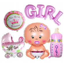 Babyshower pigeballonsæt, 1 sæt