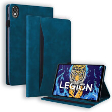 ETUI TIL LENOVO LEGION Y700 2022 MARINEBLÅ IMITATIONSRUSKIND MED LOMME