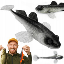 Gummilokke GOBIO 18,6cm 40g Ingen Smag 002 GHOST Libra Lures