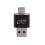 10X Card Reader Aluminum USB Type C OTG Micro-/TF External Memory Card Reader Adapter for Mobile Phone Computer(Black) 7