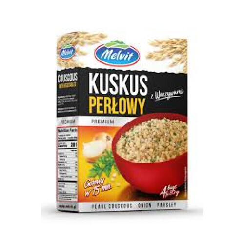 PERLECOUSCOUS MED GRØNTSAGER 4*80G MELVIT