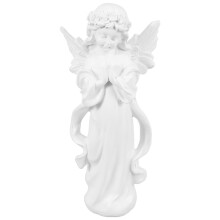 1St Wit Resin Ornament Voor En