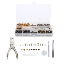 360St DIY Lederen Nieten Met Rivettang Set
