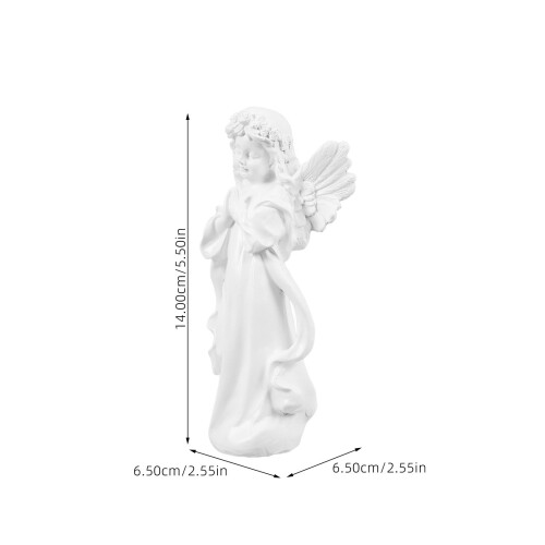 1St Wit Resin Ornament Voor En 1