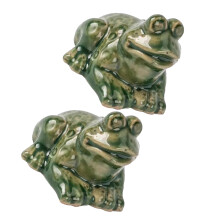 2St Resin Toilet Bout Covers Groene Kikker , Duurzaam En Praktisch