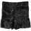 1Zwarte Glinsterende Glitter Shorts Elastische Shorts 1
